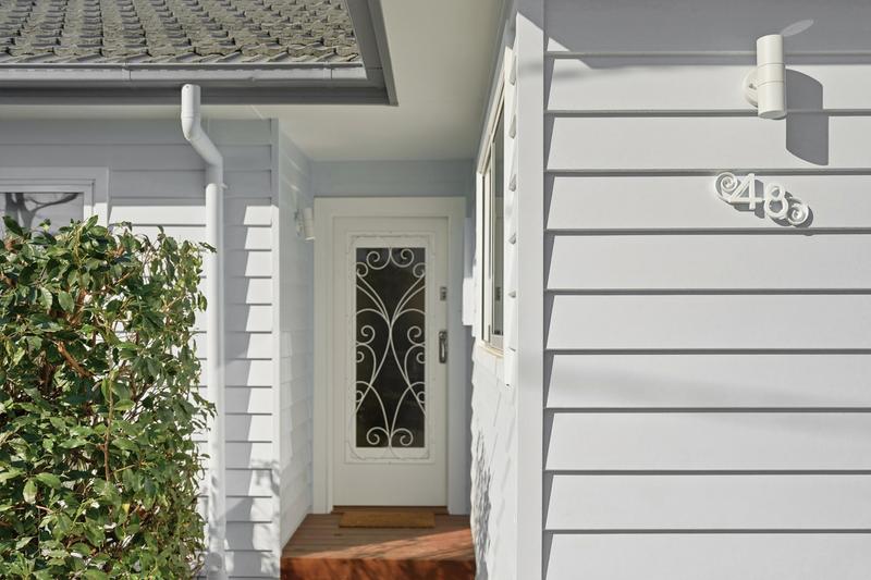 Entrance of period weatherboard property
