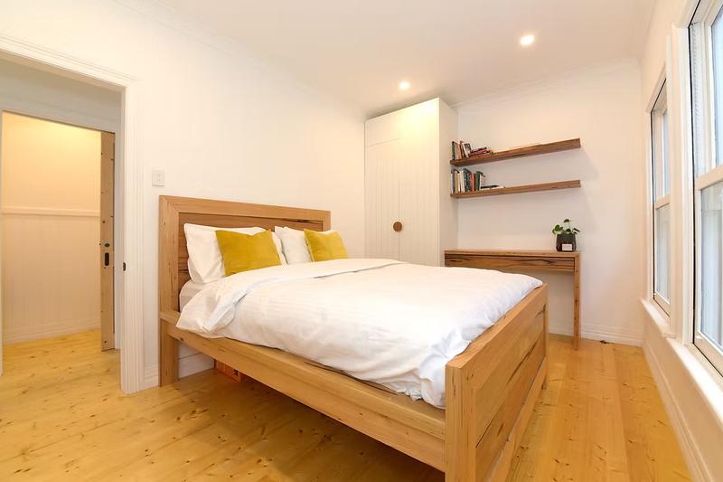 Bedroom with built in wardrobe