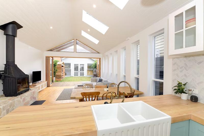 Extension looking out of patio doors