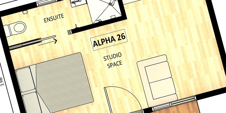 Modular building floorplan