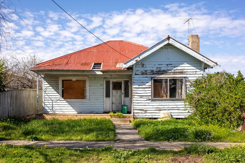 Derelict property ready for redevelopment