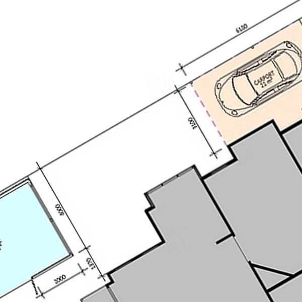 House and garage design