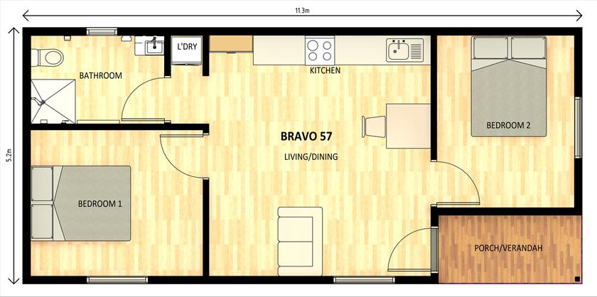 Bravo 57.1 Floorplan