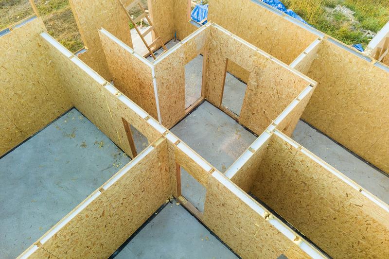 Building structure made from Structural Insulated Panels