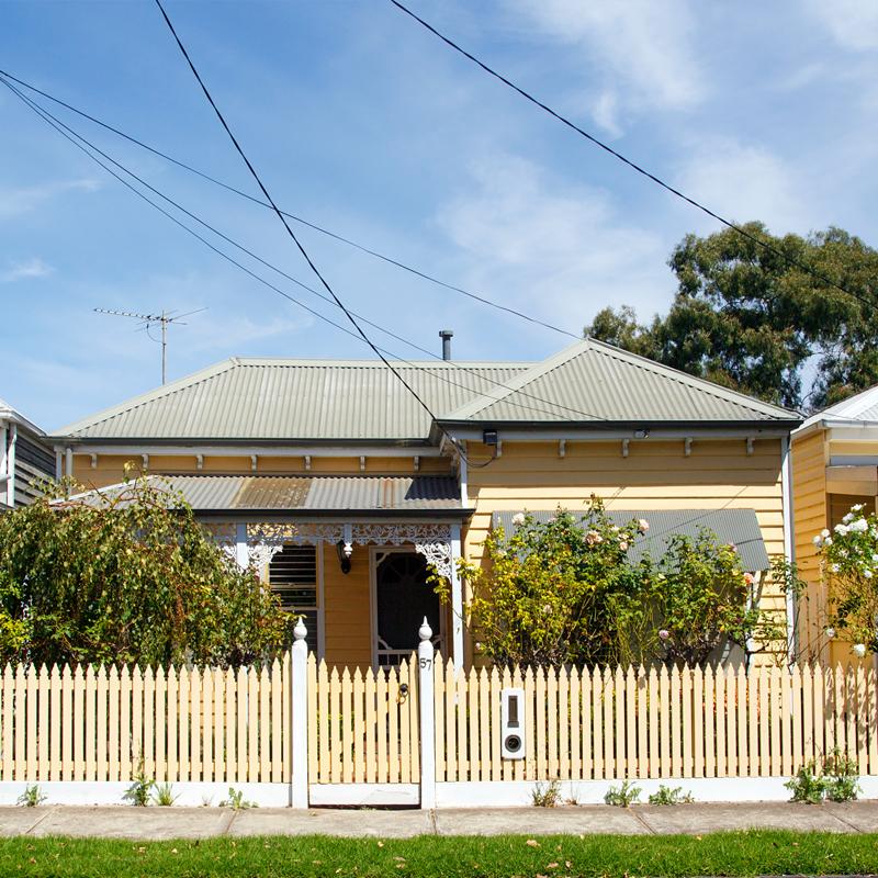 Weatherboard house in Melbourne's Western Suburbs